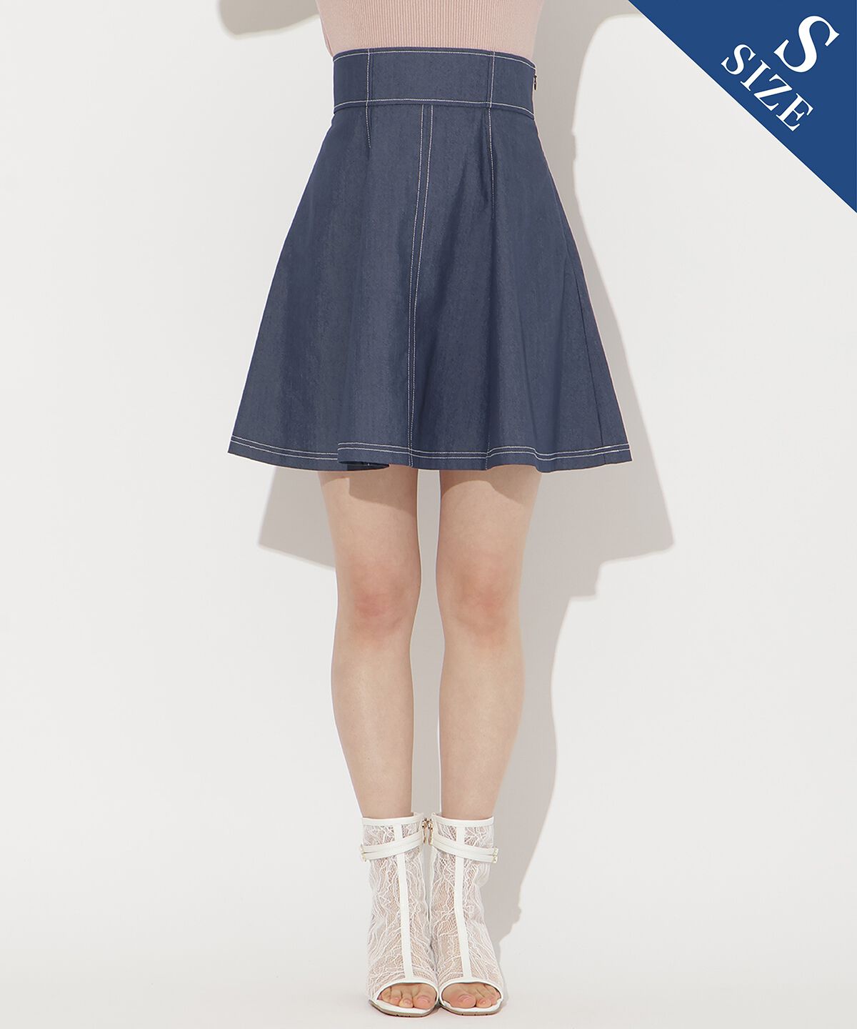 WILLSELECTION「ライトデニムフレアスカート」|スカート|