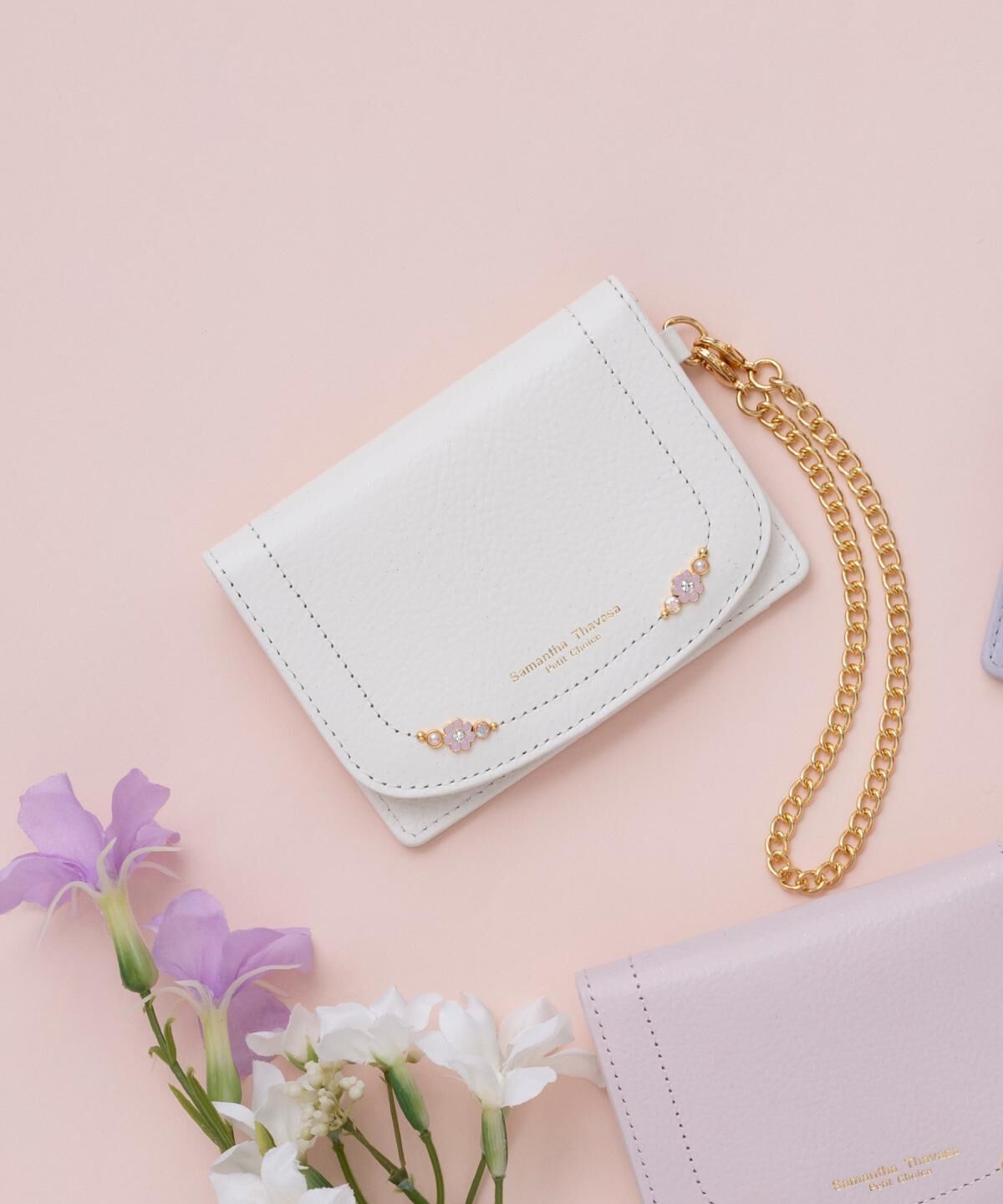 Samantha Thavasa Petit Choice「フラワーパール パスケース」|定期入れ|