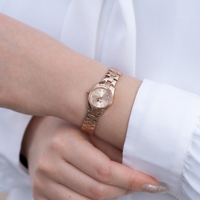 ICE-WATCH「〈ICE-WATCH(ｱｲｽｳｫｯﾁ)〉ICE mini ﾛｰｽﾞｺﾞｰﾙﾄﾞ19mm」|腕時計|ROSE GOLD