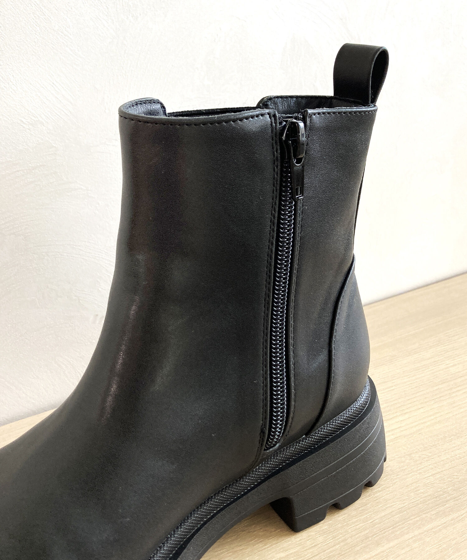 ORiental TRaffic「タンクソール サイドゴア ショートブーツ /41414 軽い ファスナー付き」|ショートブーツ|