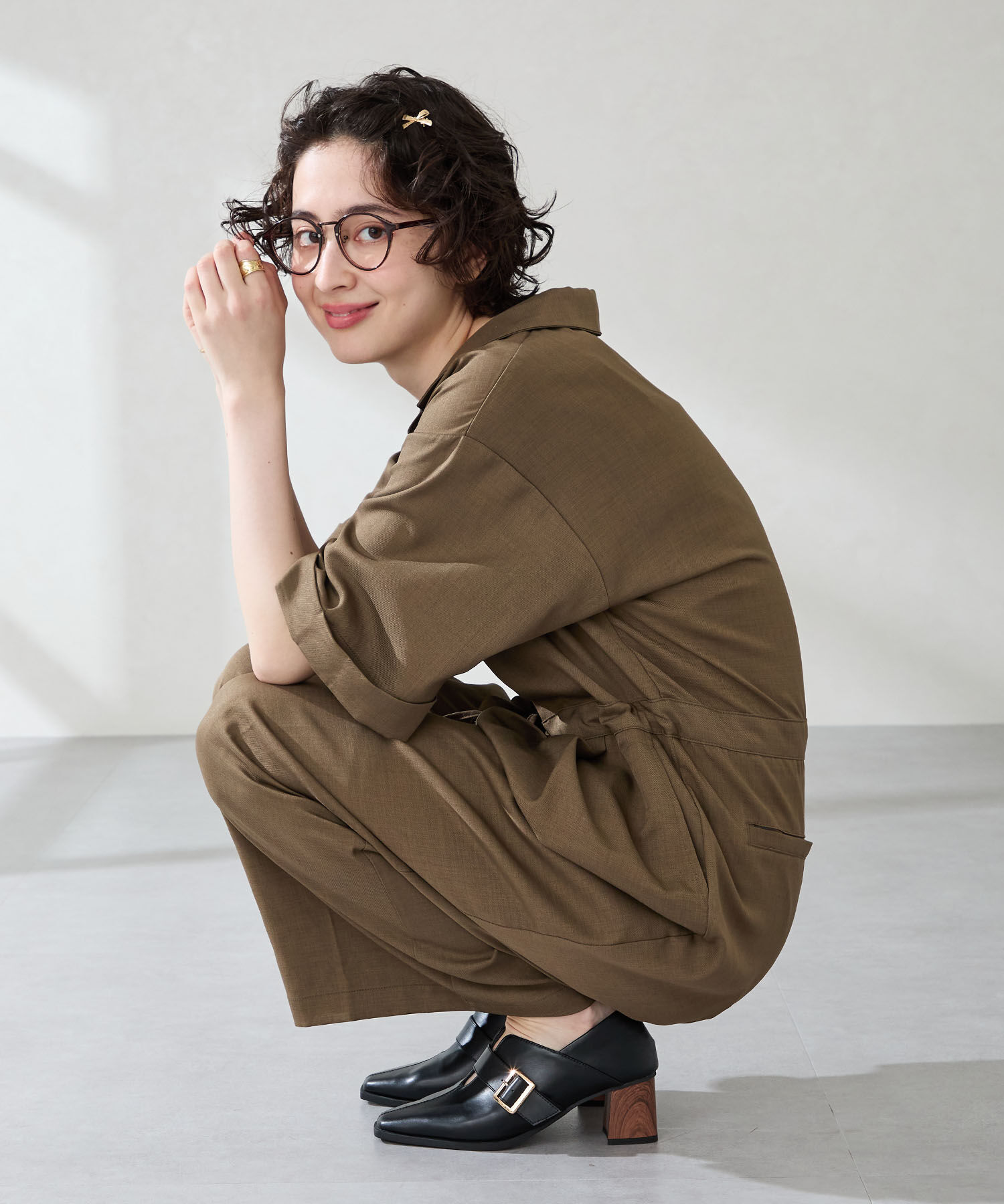 ORiental TRaffic「ウッドヒールベルトパンプス/51303」|パンプス|