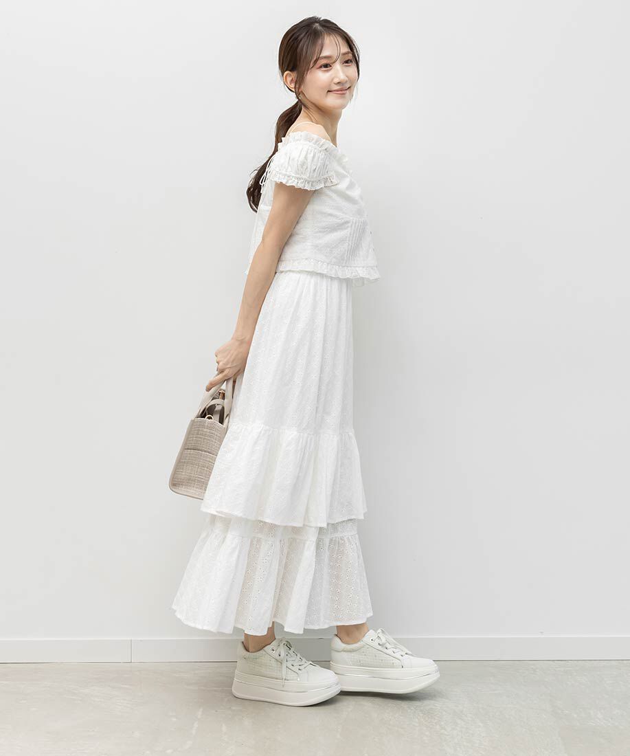  「2WAY シアーリボンプラットフォームスニーカー」|スニーカー|