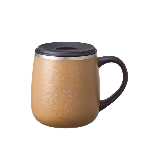 BRUNO「蓋つきステンレスマグ short」|グラス・マグカップ|ブラウン
