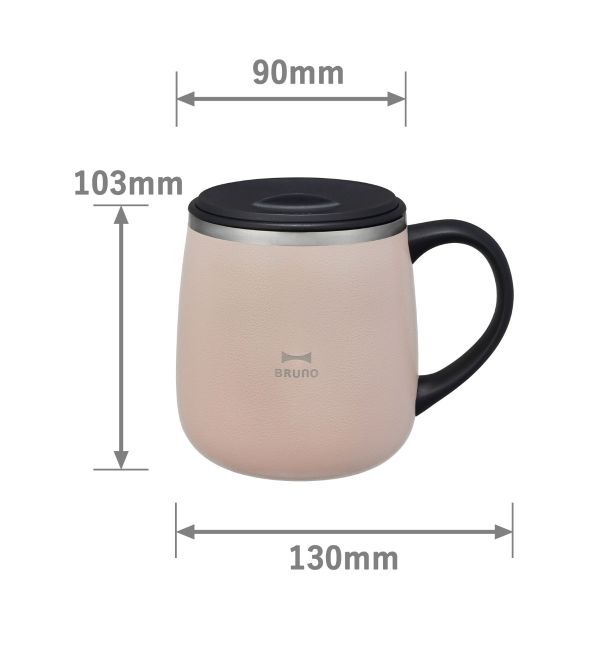BRUNO「蓋つきステンレスマグ short」|グラス・マグカップ|