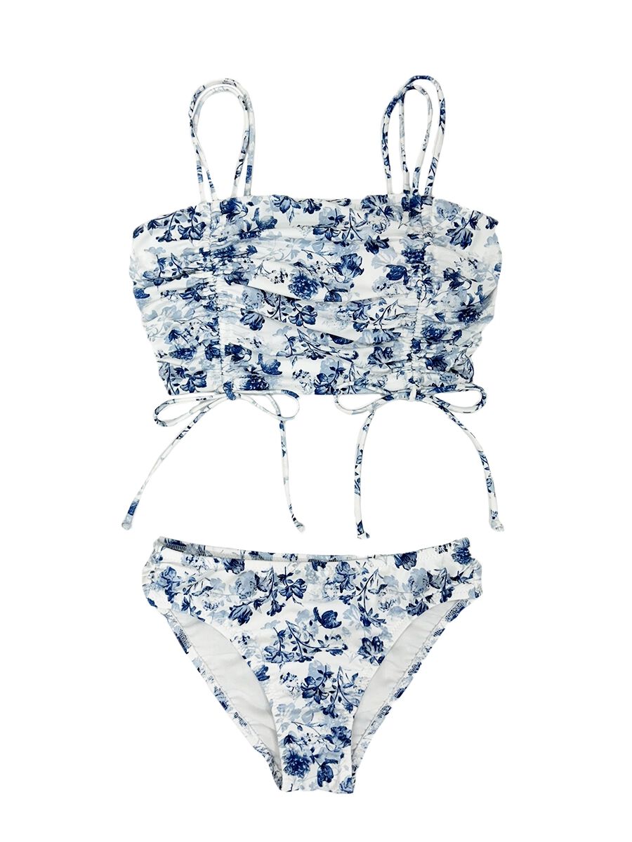 PEAK&PINE「アンティーク調フラワービスチェビキニ」|ビキニ|