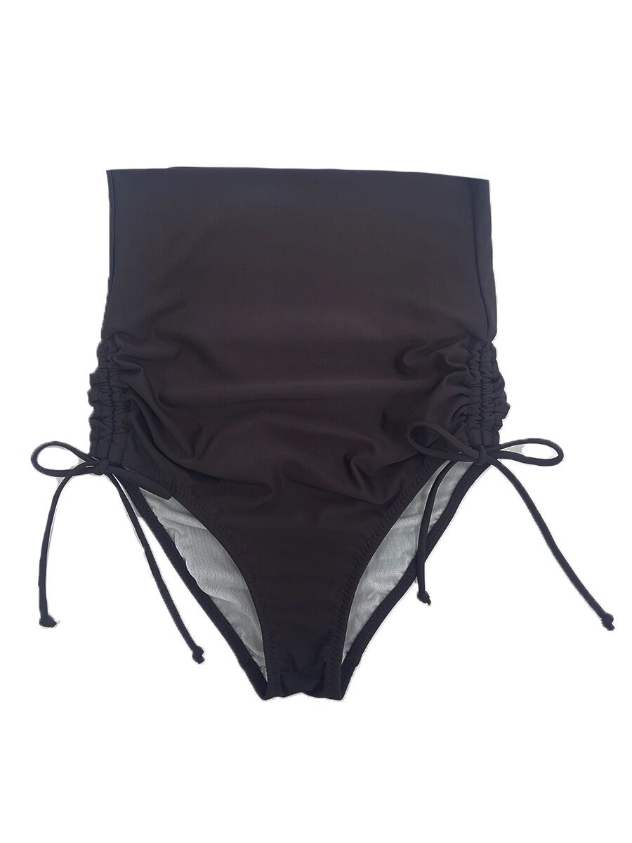 PEAK&PINE「無地オフショルダーワンピ見えビキニ」|ビキニ|