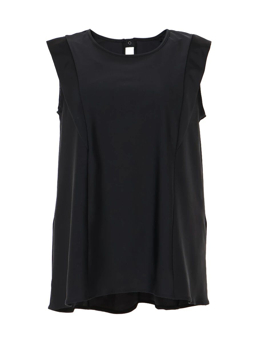 Riberce「【新作水着】UVカットプチスリーブ水着/トップス」|ビキニ|ブラック