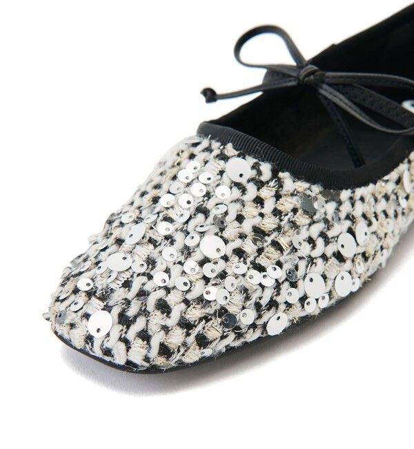 SY UNITED ARROWS「＜SY＞スパンコールバレエ フラット10●&uarr;」|バレエシューズ|