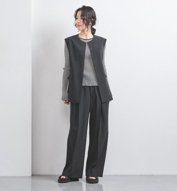 UNITED ARROWS「ノーカラー ベスト」|ベスト・ジレ|