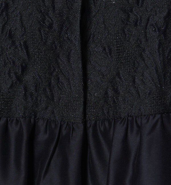 UNITED ARROWS「GISHA 2トーン ジャガード ジャケット」|ノーカラージャケット|