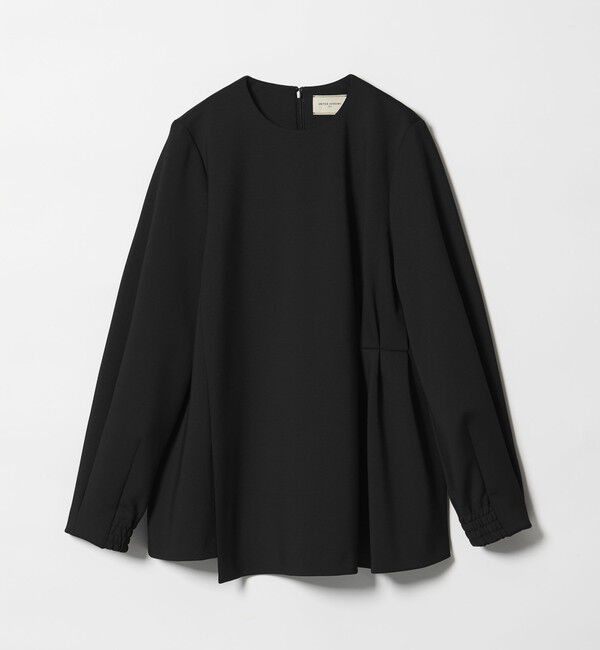 UNITED ARROWS「SPONGY クルーネック ギャザー ブラウス」|シャツ・ブラウス|