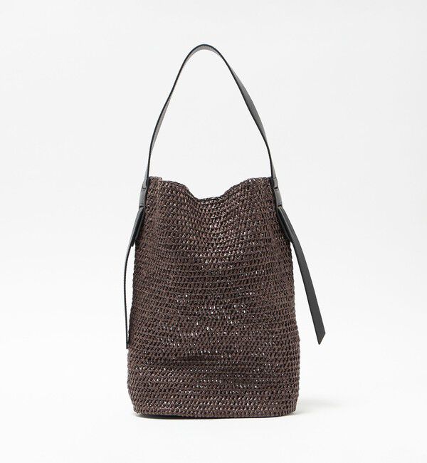 UNITED ARROWS「PP ニッティング ワンショルダー バッグ」|ショルダー・メッセンジャー|DK.BROWN