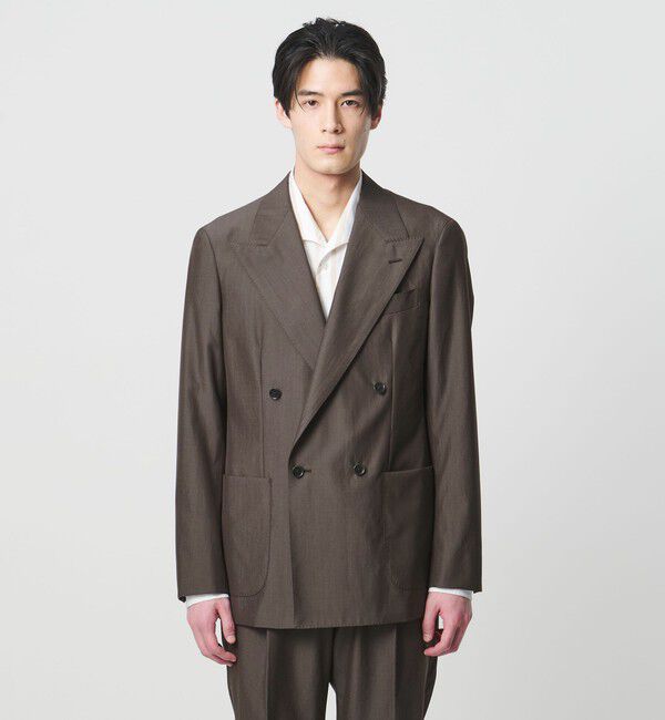 UNITED ARROWS「ポプリン ダブル 4ボタン テーラードジャケット R-MODEL」|テーラードジャケット|