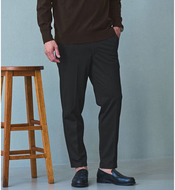 UNITED ARROWS green label relaxing「【WEB限定】JUST fit ジャージ イージースラックス パンツ」|その他|BLACK