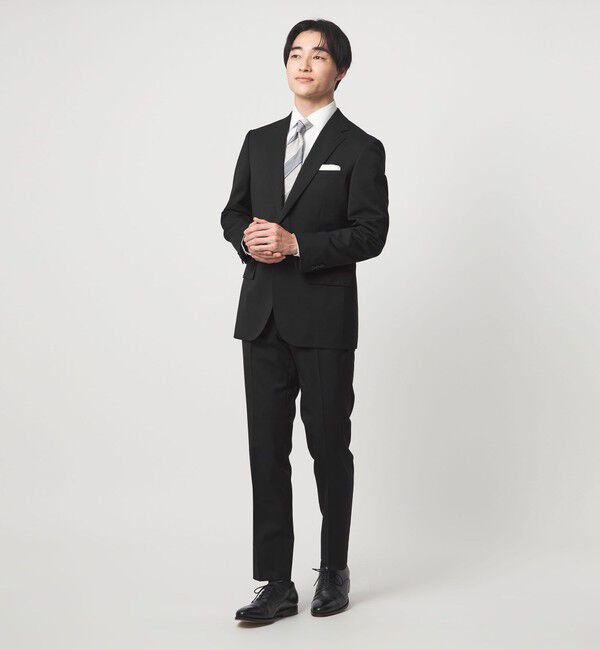 UNITED ARROWS green label relaxing「MODERATION SUIT 2B HC/BW- モデレーション スーツ ジャケット ＆ パンツ 上下セット 裾仕上げ済 -ストレッ」|スーツ|