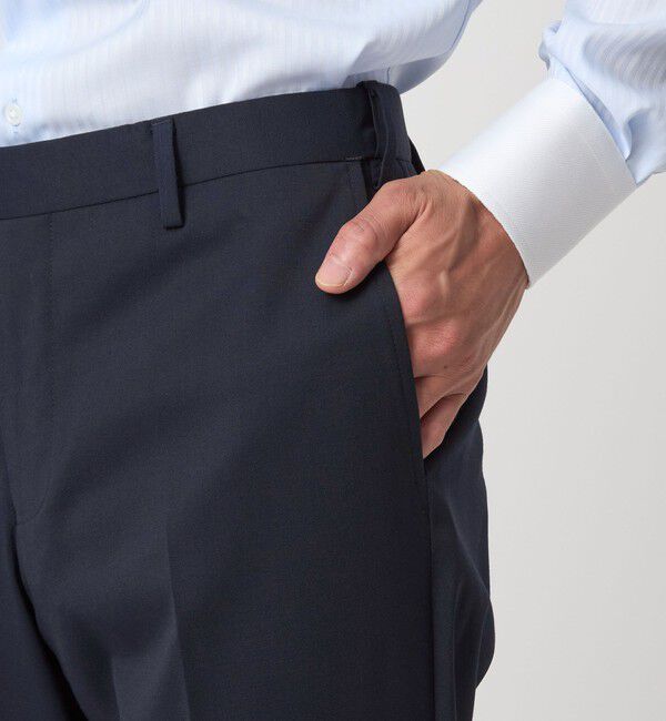 UNITED ARROWS green label relaxing「MODERATION SUIT 2B HC/BW- モデレーション スーツ ジャケット ＆ パンツ 上下セット 裾仕上げ済 -ストレッ」|スーツ|