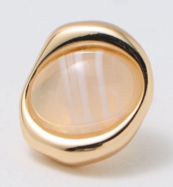 UNITED ARROWS green label relaxing「オーバルマーブル＆メタルフレーム ピアス」|ピアス|