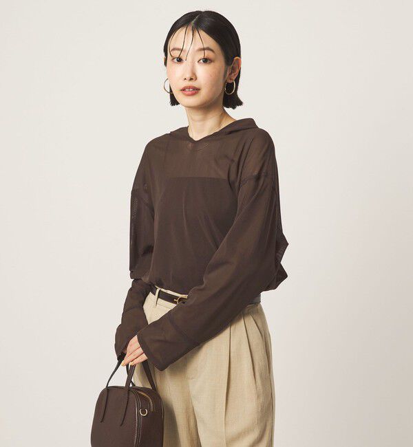 UNITED ARROWS green label relaxing「シアー フーディー プルオーバー カットソー」|Tシャツ・カットソー|