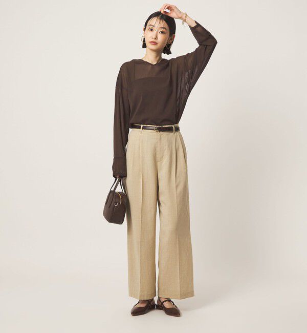 UNITED ARROWS green label relaxing「シアー フーディー プルオーバー カットソー」|Tシャツ・カットソー|