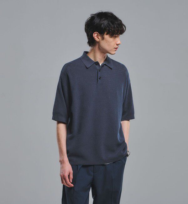 UNITED ARROWS green label relaxing「【別注】＜Healthknit＞ガーメントダイ ニット 半袖 ポロシャツ」|ポロシャツ|ROYAL