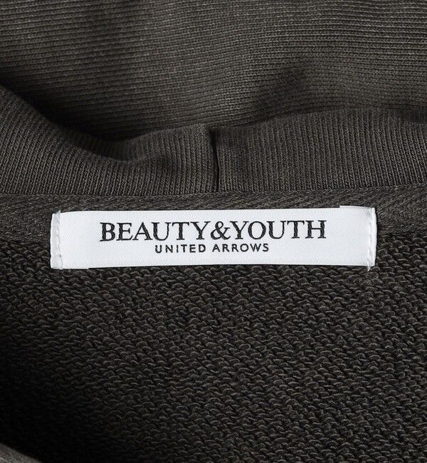 BEAUTY&YOUTH UNITED ARROWS「コットン ショートフロントジップパーカー」|カーディガン|