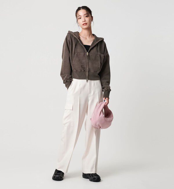 BEAUTY&YOUTH UNITED ARROWS「コットン ショートフロントジップパーカー」|カーディガン|