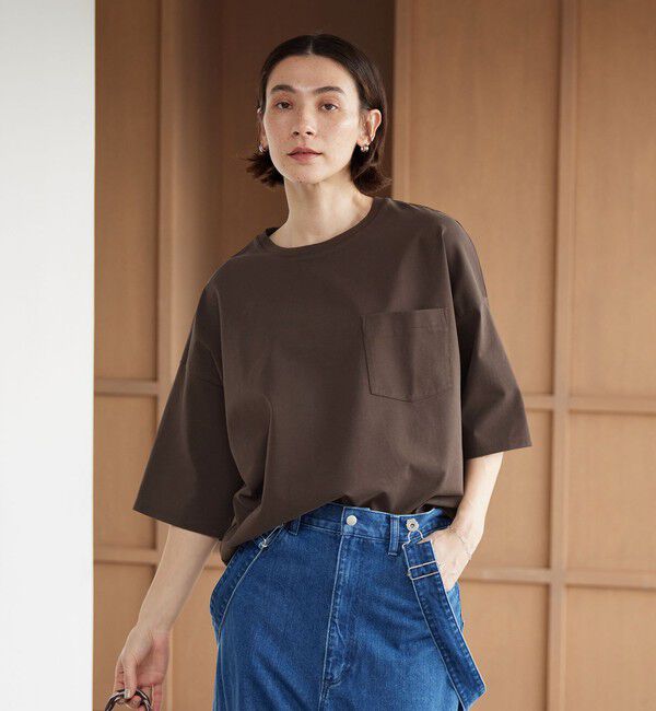 BEAUTY&YOUTH UNITED ARROWS「ドルマンスリーブ ポケット Tシャツ 接触冷感」|Tシャツ・カットソー|