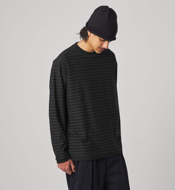 STEVEN ALAN「＜Steven Alan＞ オーガニックコットン アソート ボーダー ロングスリーブ Tシャツ BOLD」|Tシャツ・カットソー|