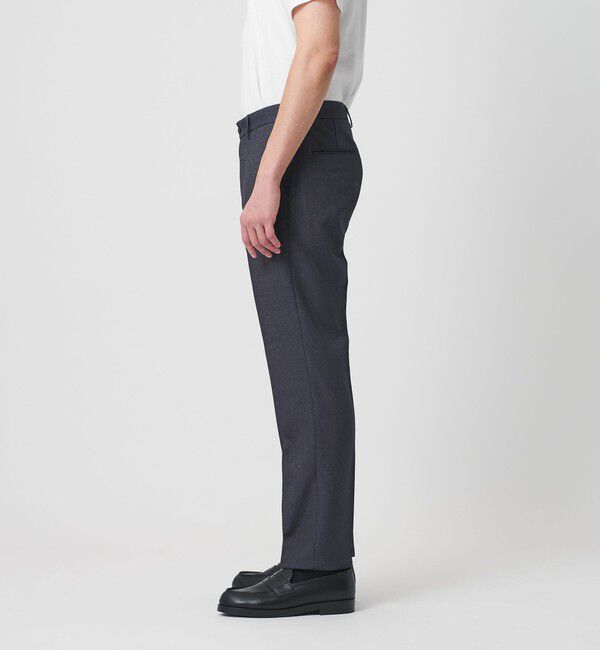 BEAUTY&YOUTH UNITED ARROWS「【WEB限定 WARDROBE SMART】デニムライク ノープリーツ パンツ」|スラックス|