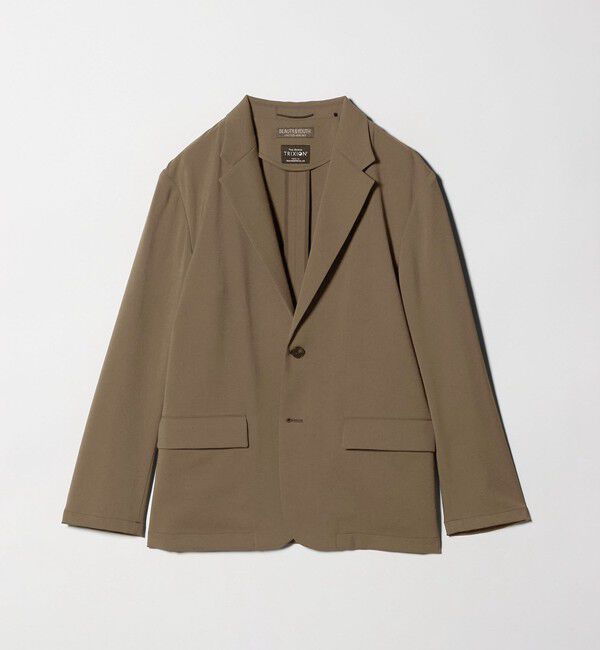 BEAUTY&YOUTH UNITED ARROWS「トリクシオン/TRIXION シャンブレー コンフォート ジャケット セットアップ対応 ウォッシャブル」|テーラードジャケット|