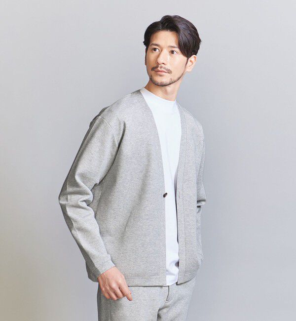 BEAUTY&YOUTH UNITED ARROWS「【WEB限定 WARDROBE SMART】ダブルニット カーディガン/セットアップ対応【抗菌・防臭】」|カーディガン|