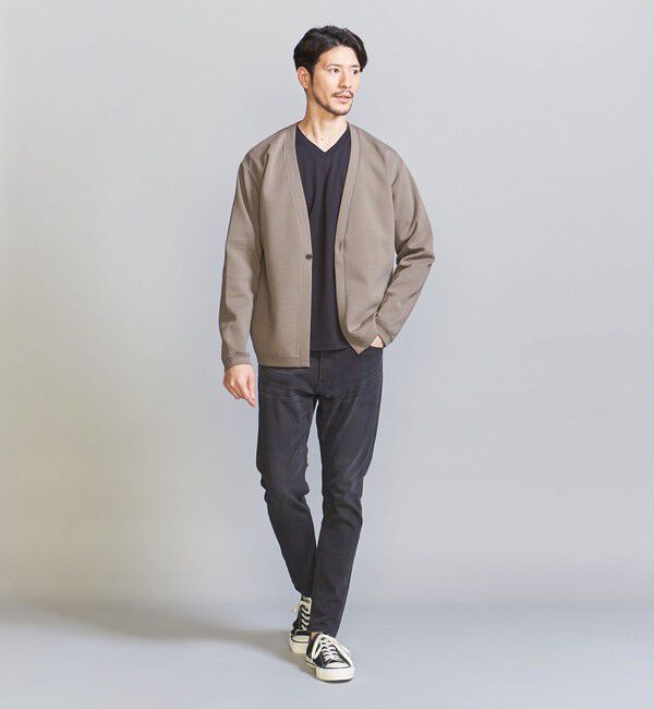 BEAUTY&YOUTH UNITED ARROWS「【WEB限定 WARDROBE SMART】ダブルニット カーディガン/セットアップ対応【抗菌・防臭】」|カーディガン|