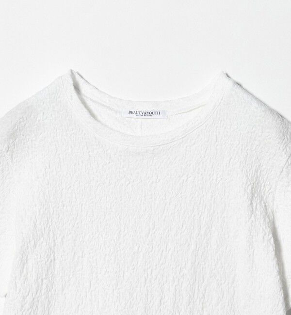 BEAUTY&YOUTH UNITED ARROWS「ジャガード コンパクト ショートスリーブTシャツ」|Tシャツ・カットソー|