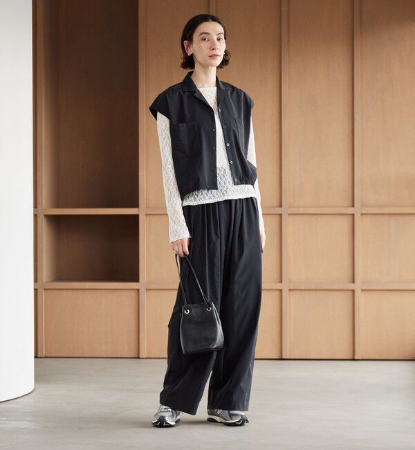 BEAUTY&YOUTH UNITED ARROWS「【WEB限定 Wardrobe DAILY MINIMAL】オープンカラーシャツ＆イージーパンツ 接触冷感 UVカット はっ水」|オールインワン|