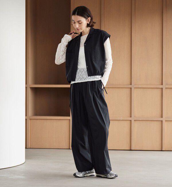 BEAUTY&YOUTH UNITED ARROWS「【WEB限定 Wardrobe DAILY MINIMAL】オープンカラーシャツ＆イージーパンツ 接触冷感 UVカット はっ水」|オールインワン|
