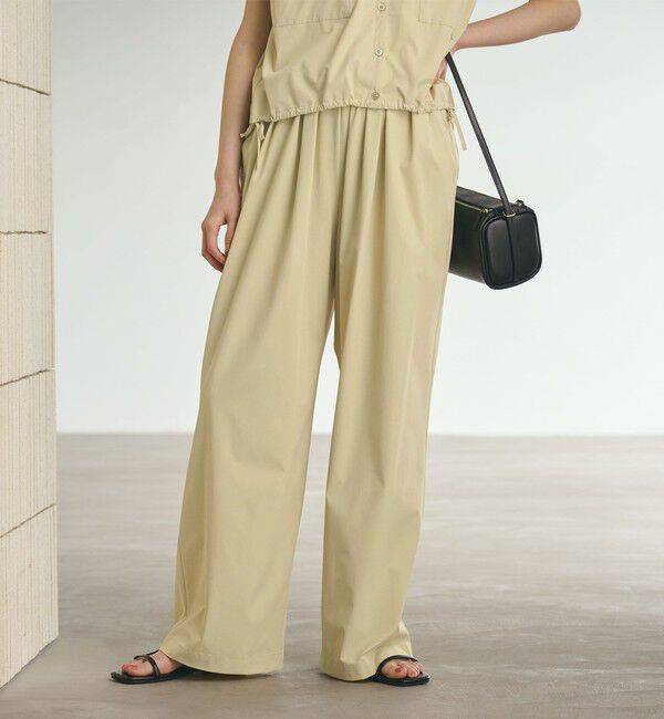 BEAUTY&YOUTH UNITED ARROWS「【WEB限定 Wardrobe DAILY MINIMAL】オープンカラーシャツ＆イージーパンツ 接触冷感 UVカット はっ水」|オールインワン|