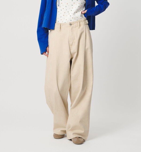 BEAUTY&YOUTH UNITED ARROWS「コットン サイドベルト ワイドパンツ」|その他|