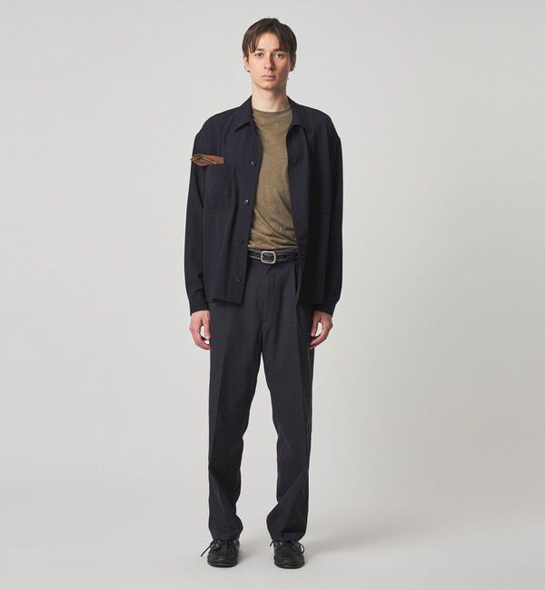 STEVEN ALAN「＜Steven Alan＞ TCL オックスフォード アウト ワンプリーツ スラックス」|スラックス|