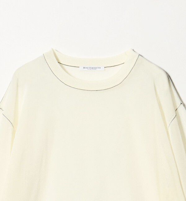 BEAUTY&YOUTH UNITED ARROWS「レーヨンナイロン ライン シアーニット プルオーバー ウォッシャブル」|ニット・セーター|