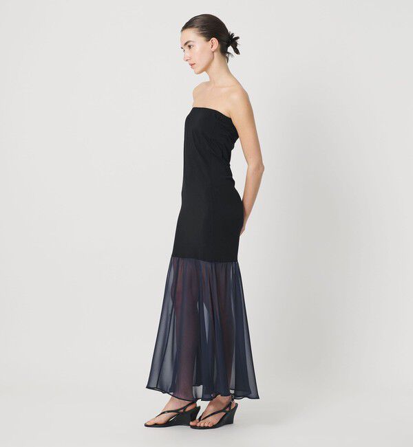 ATTISESSION「＜ATTISESSION＞ベアトップ ドレス」|ワンピース|BLACK