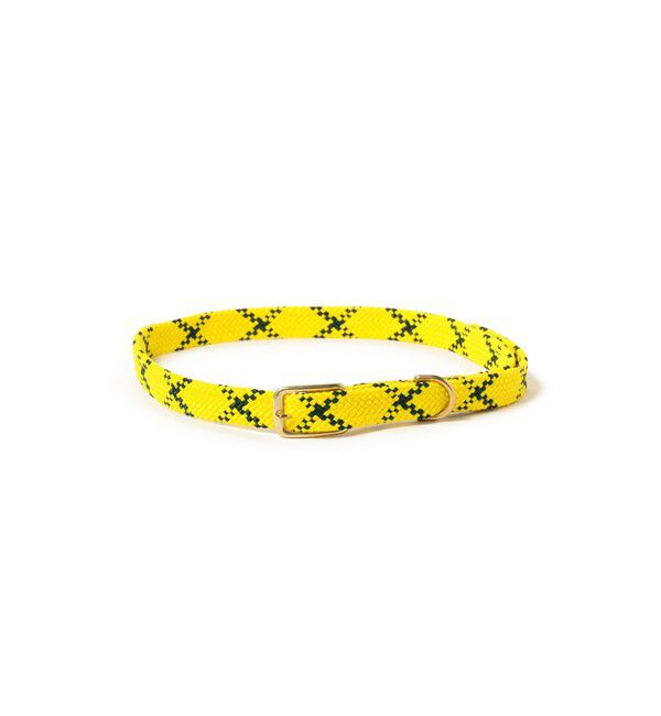 BEAMSBOY「MENDOTA PRODUCTS / DOUBLE BRAIDED COLLAR」|ベルト|YELLOW