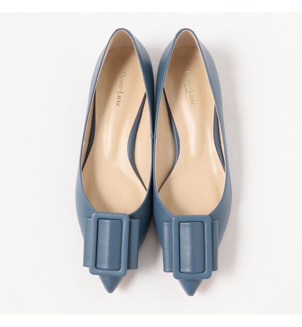 Demi-Luxe BEAMS 「Demi-Luxe BEAMS / バックル ポインテッドトゥ パンプス」|パンプス|