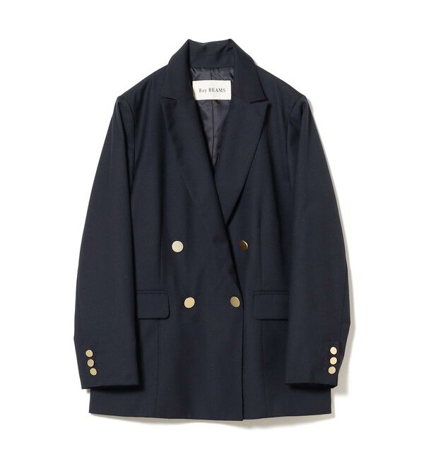 Ray BEAMS 「4ボタン ダブル ブレザー」|テーラードジャケット|