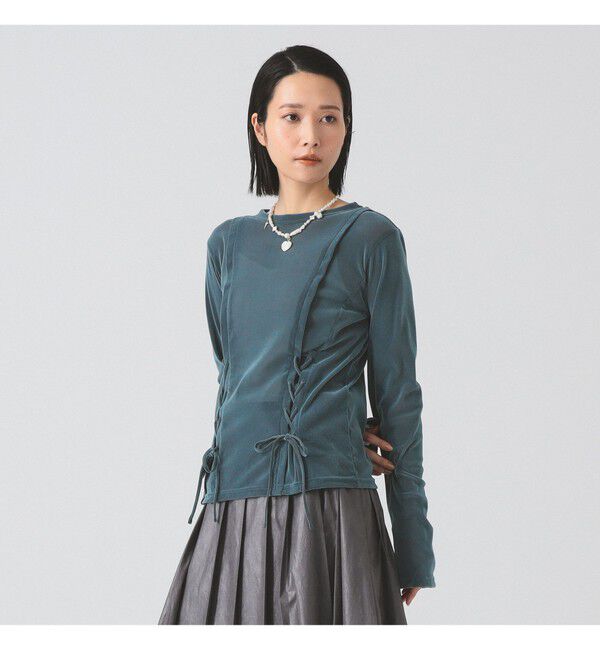 Ray BEAMS 「フロッキー レースアップ トップス」|その他|