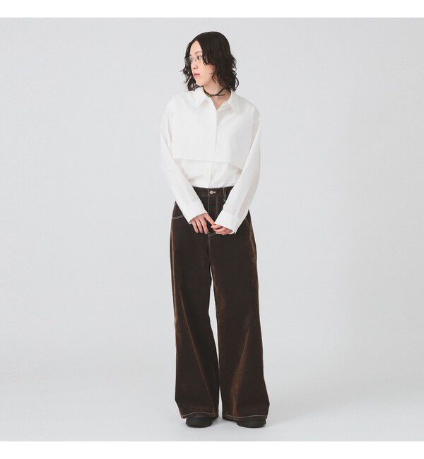 Ray BEAMS 「Ｗカラー レイヤード シャツ」|シャツ・ブラウス|