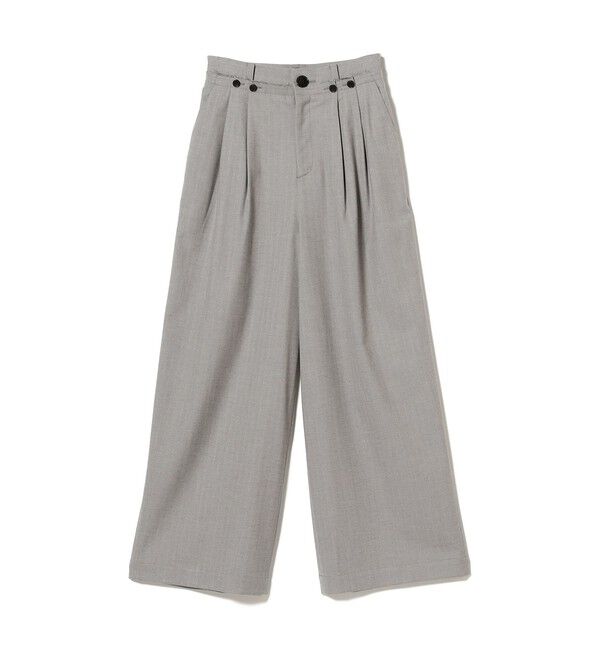 Ray BEAMS 「RBS / ヘリンボーン ワイド パンツ」|チノ|GREY