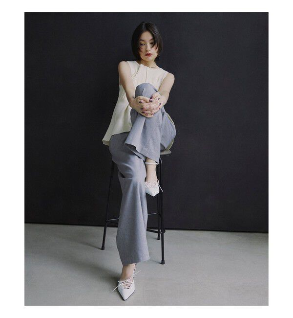 Ray BEAMS 「RBS / ヘリンボーン ワイド パンツ」|チノ|