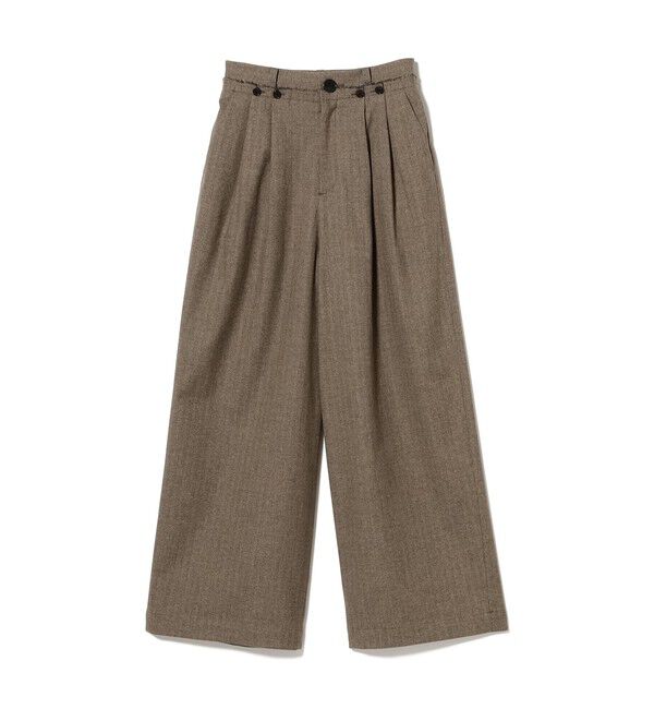 Ray BEAMS 「RBS / ヘリンボーン ワイド パンツ」|チノ|