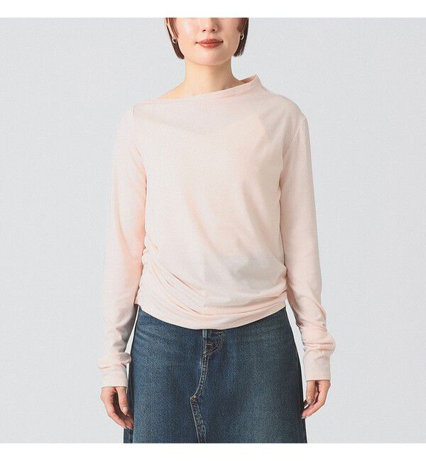 Ray BEAMS 「アシメ ネック ドレープ」|Tシャツ・カットソー|