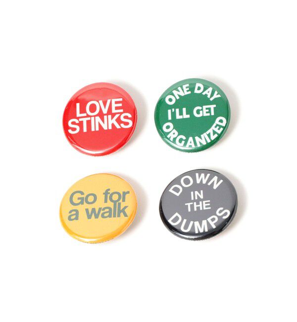 BEAMSBOY「THREE POTATO FOUR / 缶バッジ 4pcs」|その他|RED/GRN/YEL/BLK